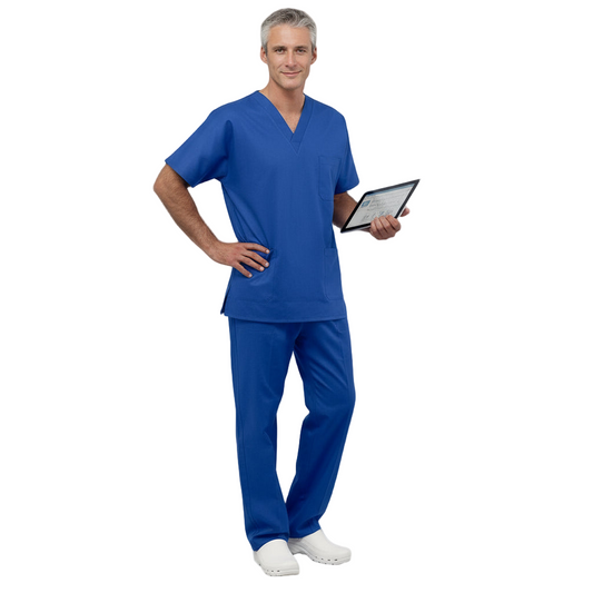 Divisa da lavoro, unisex scollo V "ROYAL" cod: 18122