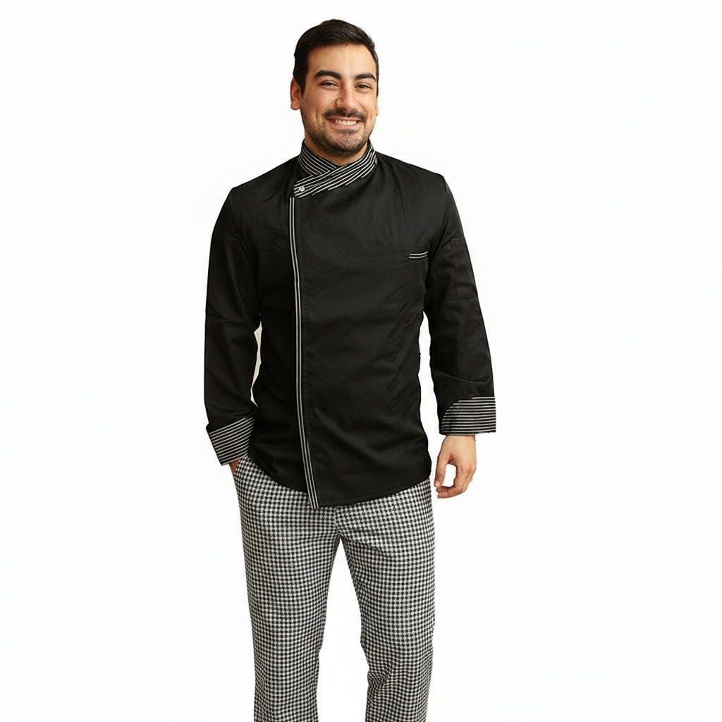 Giacca da chef "cook" Nero con automatici cod: 7760