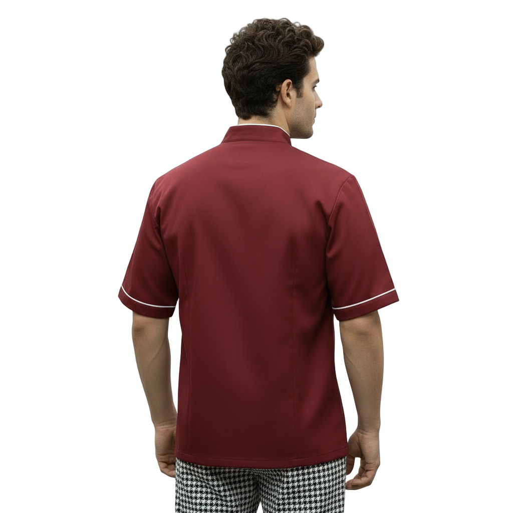 Giacca da Cuoco Bordeaux – 100% Cotone Made in Italy | Cod. 0924