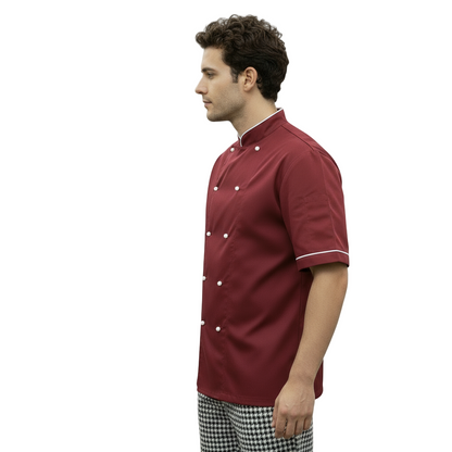 Giacca da Cuoco Bordeaux – 100% Cotone Made in Italy | Cod. 0924