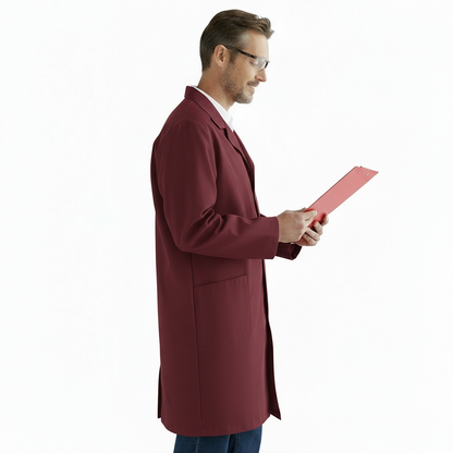Camice da Lavoro Uomo Bordeaux - Multiuso, Martingala, Idrorepellente, 2 Tessuti | Cod. 99993