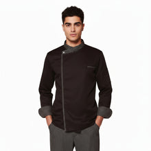 Lade das Bild in den Galerie-Viewer, Giacca da chef "cook" NERO con automatici cod: 7760
