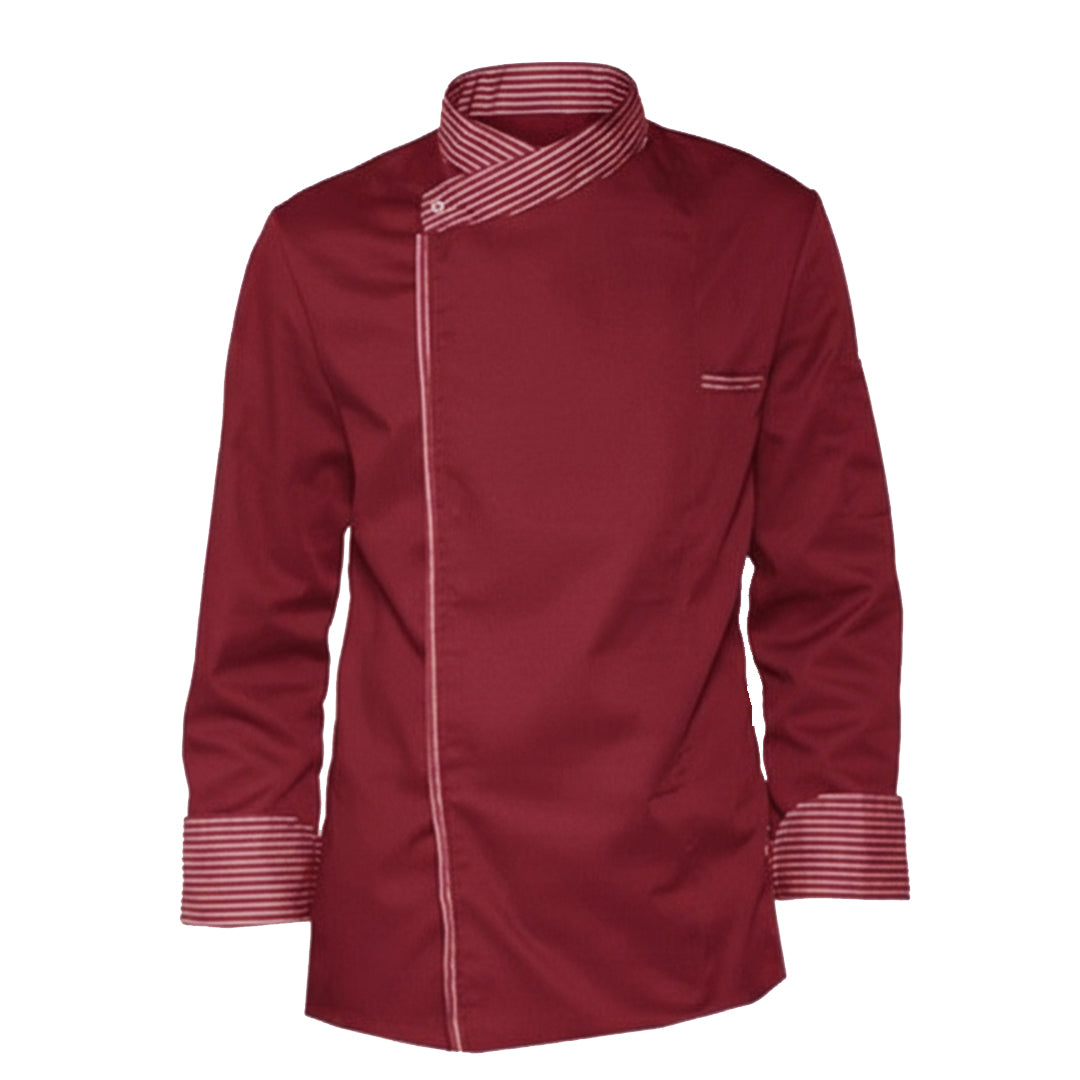 Giacca chef "cook" bordeaux con automatici cod:7753