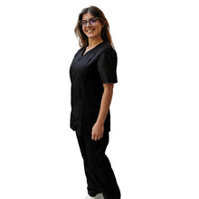 Lade das Bild in den Galerie-Viewer, Divisa da lavoro donna,con zip "NERO" cod: 0305
