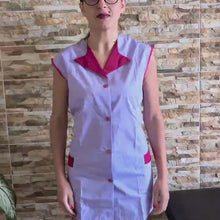 Laden und Abspielen von Videos im Galerie-Viewer, Camice da lavoro donna,giromanica,casacca per operaia,Maestra, Imprese Pulizia, cod: 1403
