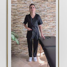 Laden und Abspielen von Videos im Galerie-Viewer, Divisa da lavoro donna,con zip "NERO" cod: 0305
