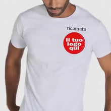 Laden und Abspielen von Videos im Galerie-Viewer, T-shirt unisex  (MIN.5 PEZZI) cotone 100%, personalizzata con logo ricamato
