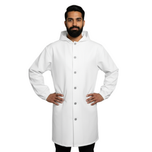 Lade das Bild in den Galerie-Viewer, Camice da Macellaio con Cappuccio Bianco – No-Stiro, Idrorepellente, Cella Frigorifera | Cod. 80223
