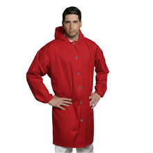 Lade das Bild in den Galerie-Viewer, Camice da Macellaio con Cappuccio Rosso – No-Stiro, Idrorepellente, Taglia Unica | Cod. 80227
