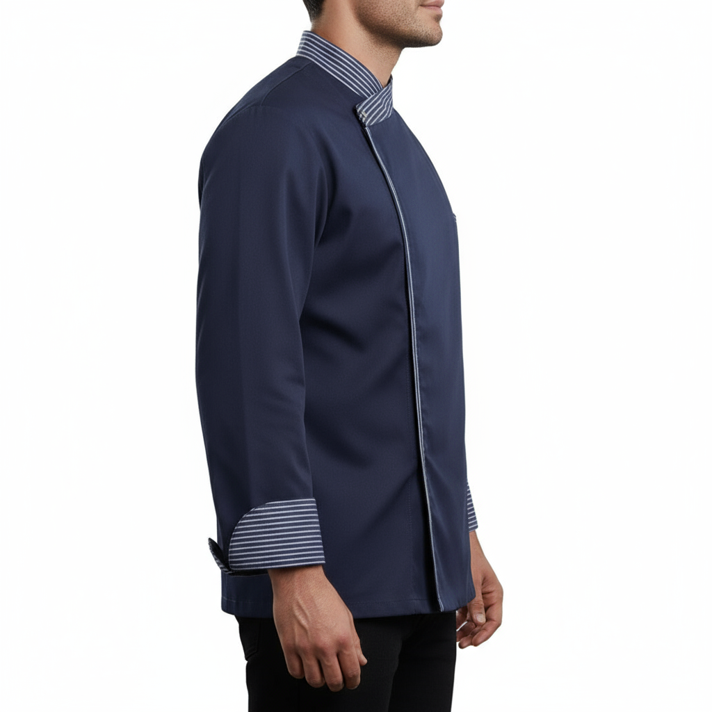 Giacca chef "cook" Blu con automatici cod: 7777