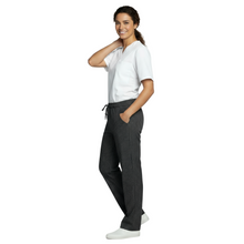 Lade das Bild in den Galerie-Viewer, Pantalone da lavoro,per cuoco, slim "nero gessato" cod:2312
