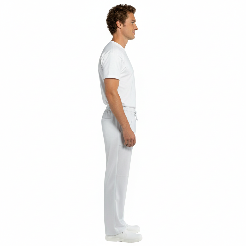 Pantaloni da Cucina Bianchi Regular Fit – Unisex | Cod. 7807