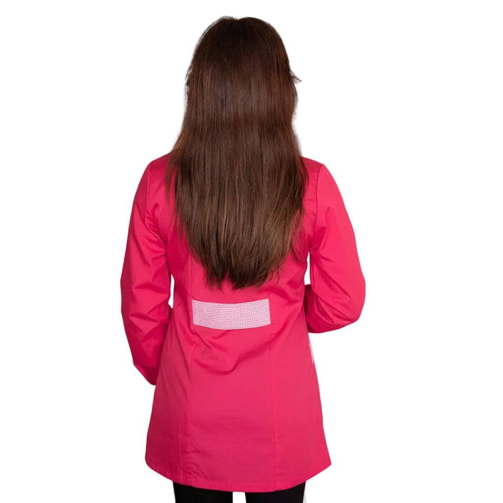 Casacca da Lavoro Donna Slim Fit Fucsia - Modello Antonella Manica Lunga | Cod. 0211