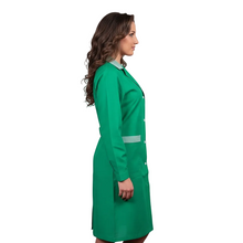 Lade das Bild in den Galerie-Viewer, Camice da lavoro verde lungo ML con inserto cod: 9091
