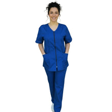 Lade das Bild in den Galerie-Viewer, Divisa da lavoro,completa,da donna con zip  "Royal" cod: 8392
