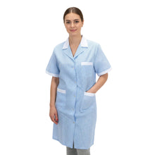 Lade das Bild in den Galerie-Viewer, Camice da lavoro,  quadretto azzurro MM cod: 7289

