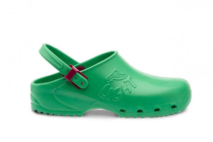 Zoccoli Sanitari Professionali Verde – Calzuro Light, Cinturino Regolabile | Cod. 8252