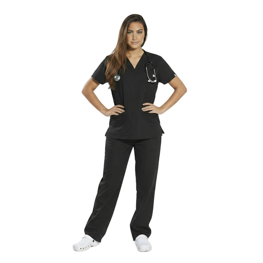 Divisa unisex da lavoro,scollo V Nero cod: 8293