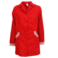 Lade das Bild in den Galerie-Viewer, Camice da lavoro donna,casacca slim,divisa "rosso" cod: 151020
