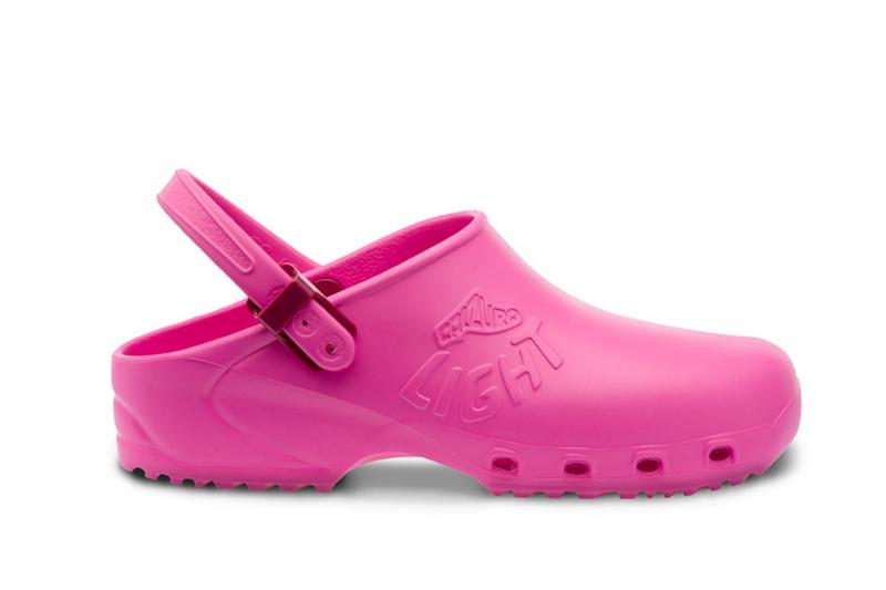 Zoccoli Sanitari Professionali Rosa – Calzuro Light, Cinturino Regolabile | Cod. 8249