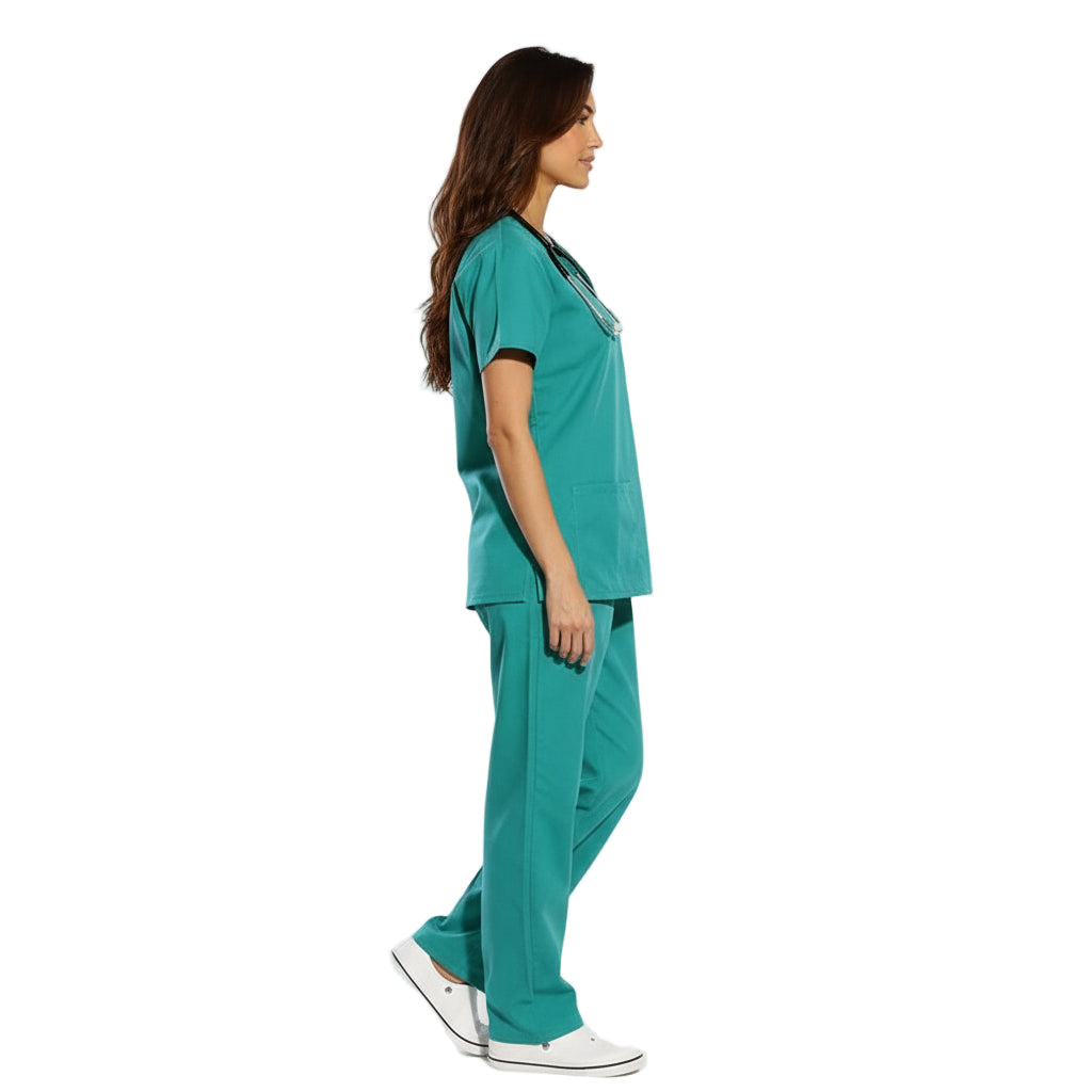 Divisa da lavoro,completa,unisex,scollo V "verde" cod: 1712