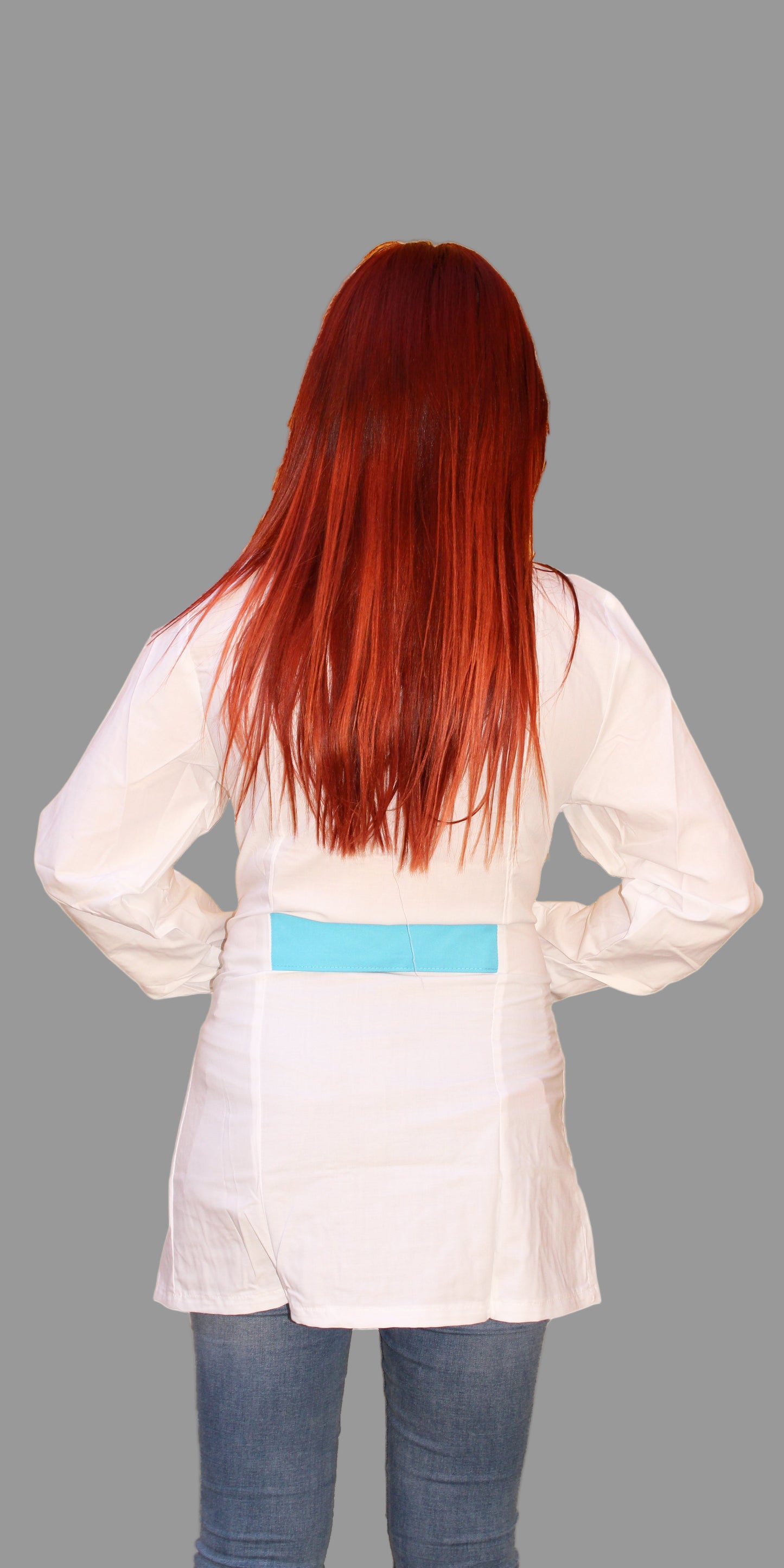 Casacca zip Manica lunga bicolore "CELESTE" Cod: 2306