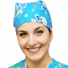 Lade das Bild in den Galerie-Viewer, Bandana da lavoro fumetto colorata "blu" cod:1604
