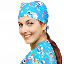 Lade das Bild in den Galerie-Viewer, Bandana da lavoro fumetto colorata "blu" cod:1604
