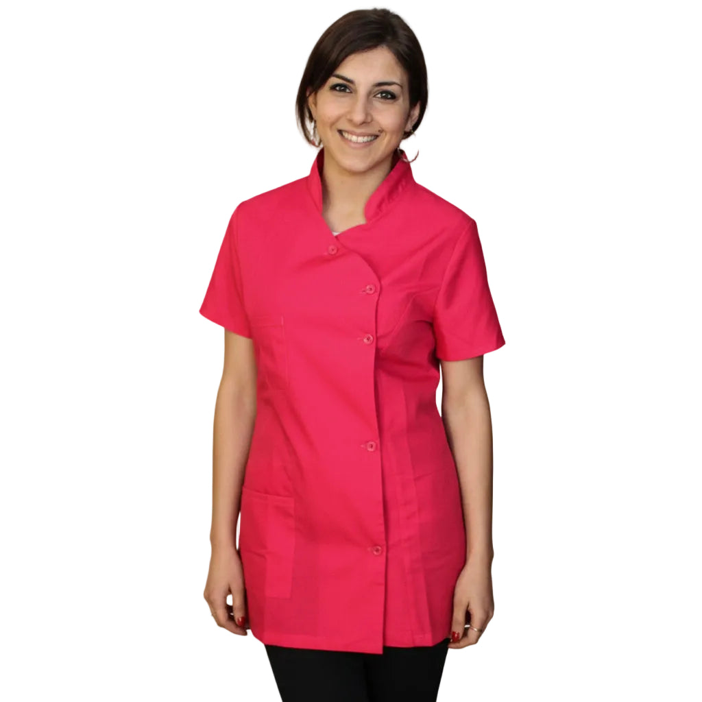 Casacca da Lavoro Donna Slim Fit Fucsia - Modello Londinese | Cod. 7098