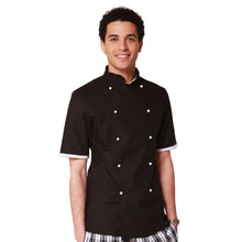 Lade das Bild in den Galerie-Viewer, Giacca cuoco "light" nero cod: 7693

