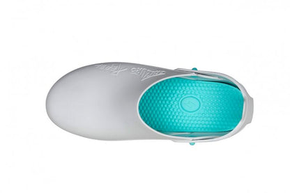 Zoccoli Sanitari Calzuro REBEL® Bicolore Bianco-Blu – Autoclavabili, Antistatici, T-CLOSE | Cod. 70822
