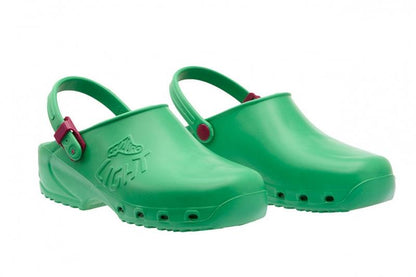 Zoccoli Sanitari Professionali Verde – Calzuro Light, Cinturino Regolabile | Cod. 8252