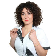 Lade das Bild in den Galerie-Viewer, camice da lavoro donna,casacca slim cod: 7371
