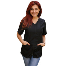 Lade das Bild in den Galerie-Viewer, Casacca zip nero MM cod: 6930
