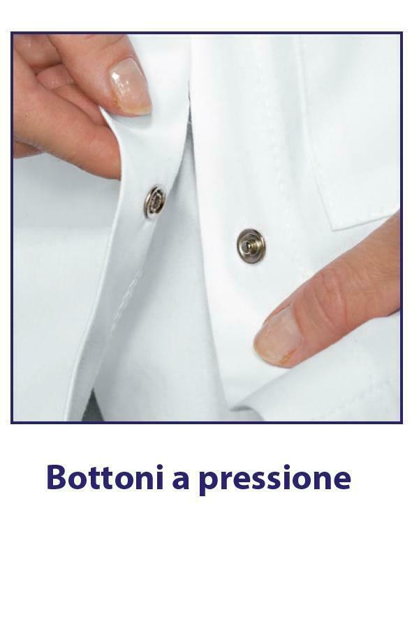 Camice da Laboratorio Uomo 100% Cotone Pesante – Bottoni Automatici, 3 Tasche | Cod. 26922
