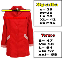 Lade das Bild in den Galerie-Viewer, Camice da lavoro donna,casacca slim,divisa "rosso" cod: 151020
