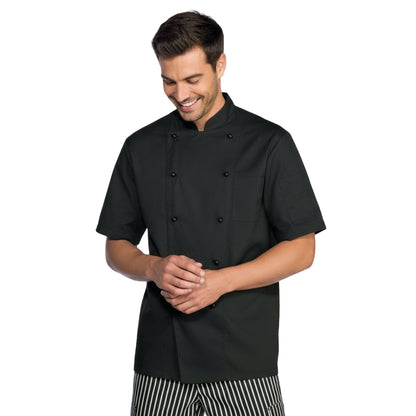 Giacca da Cuoco Nera 100% Cotone – Cuochi, Panettieri, Pasticcieri | Cod. 31922