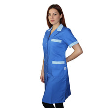 Lade das Bild in den Galerie-Viewer, Camice da lavoro donna "blu royal"  Cod: 3004

